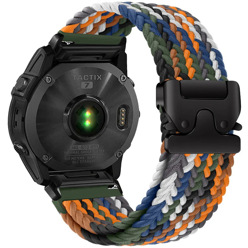 Nylon Braided Band For Garmin Fenix 6X 6 Pro 8 7 7X 5 5X Plus
