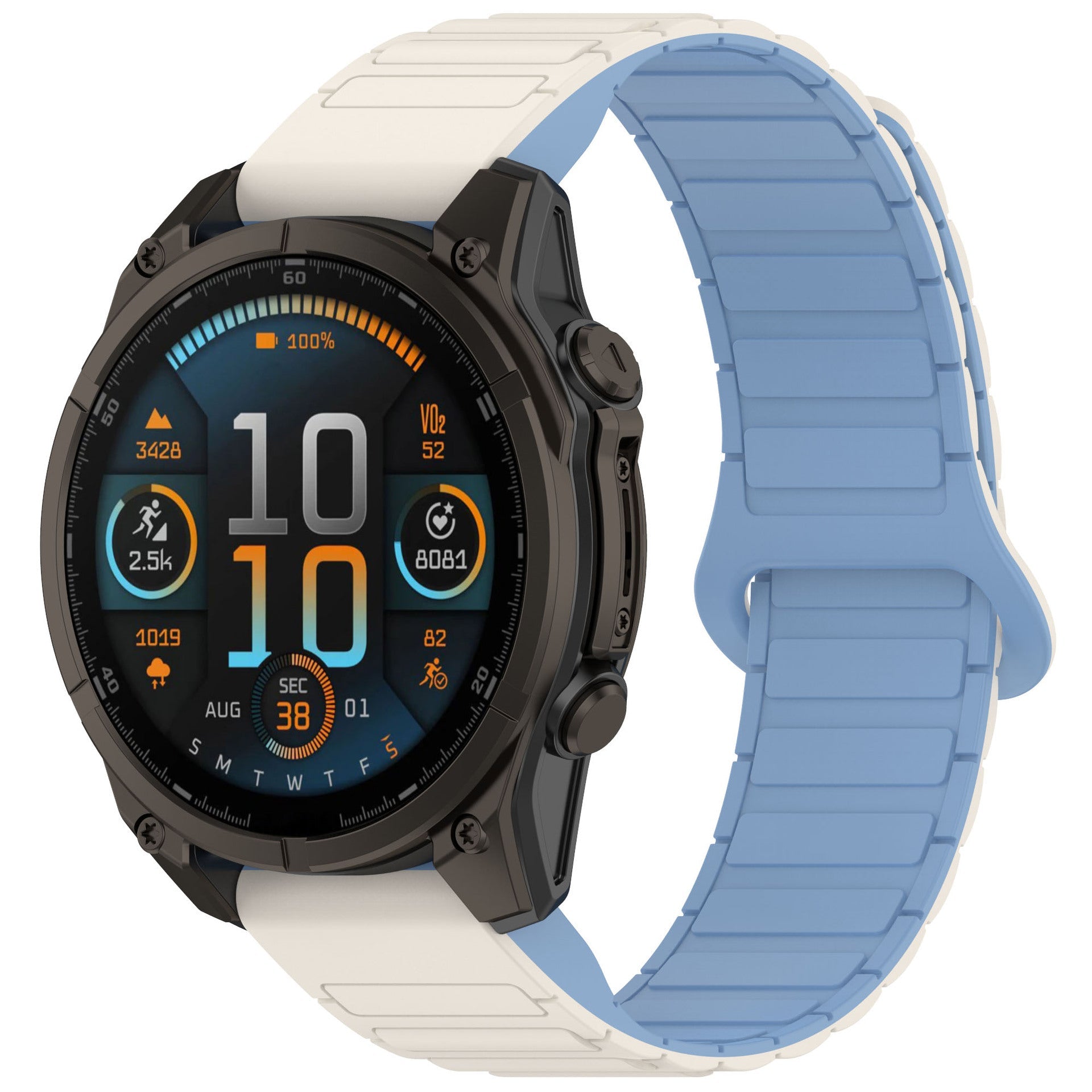 Silicone Magnetic Loop Band For Garmin Fenix 8 5X 6 Pro 6X 7 7X
