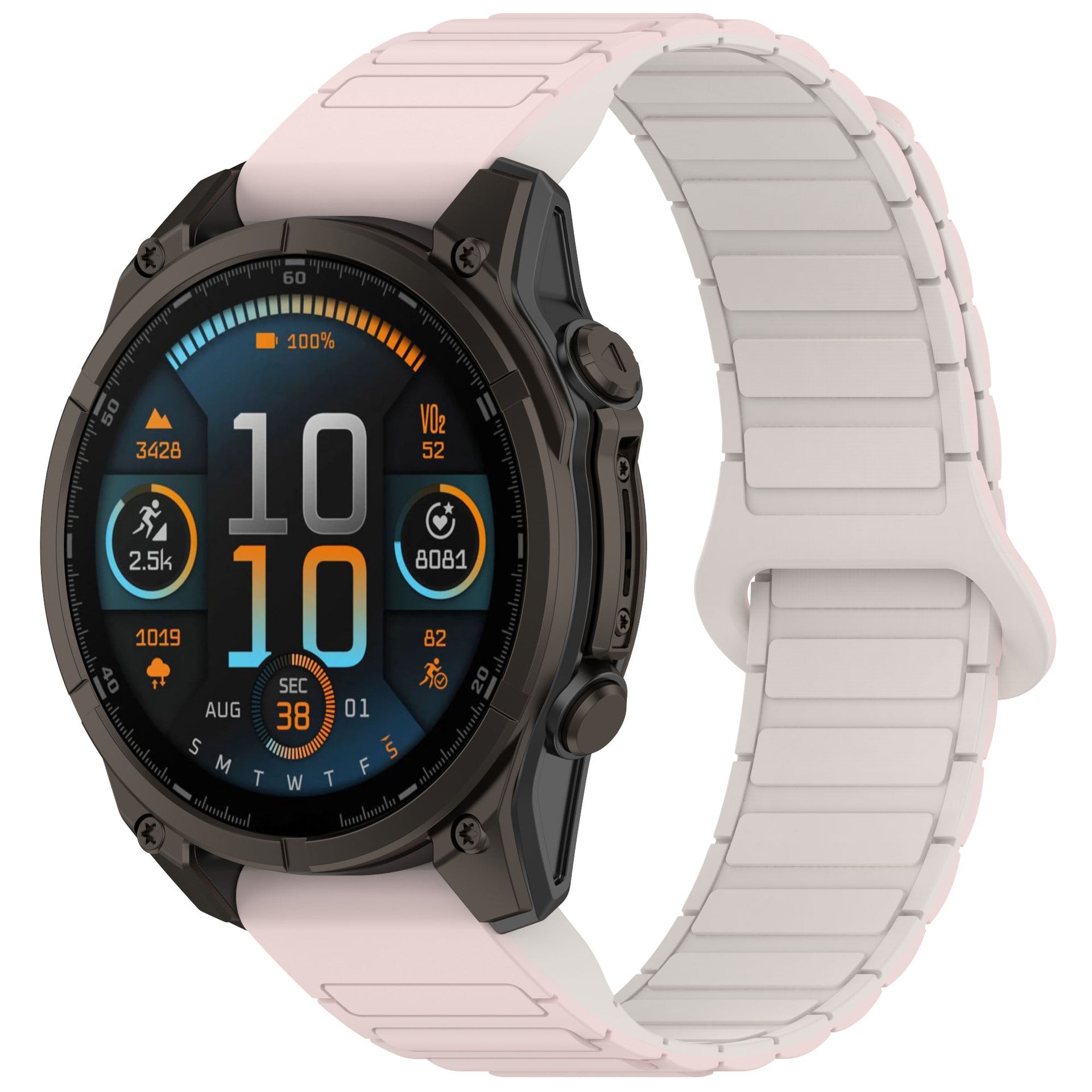 Silicone Magnetic Loop Band For Garmin Fenix 8 5X 6 Pro 6X 7 7X