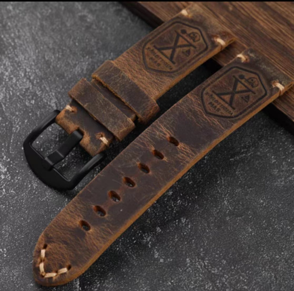 Vintage Leather Band For Samsung Watch Ultra /7/6 /5 Pro/5/4
