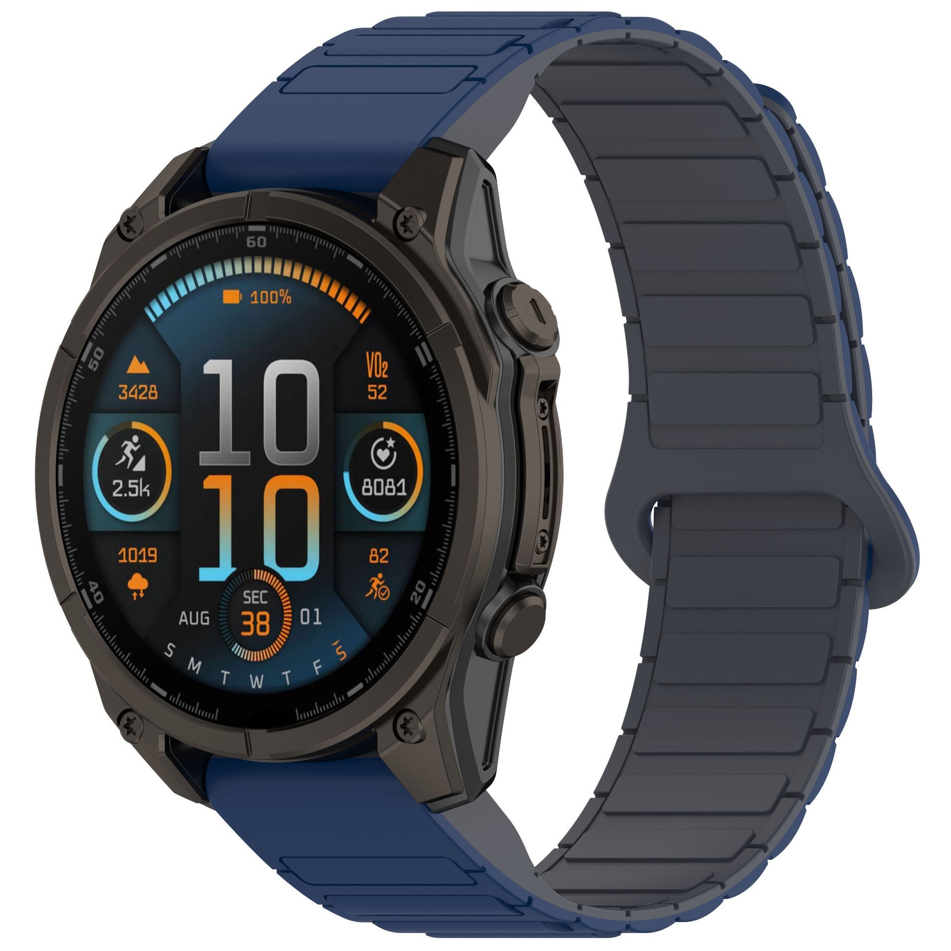 Silicone Magnetic Loop Band For Garmin Fenix 8 5X 6 Pro 6X 7 7X