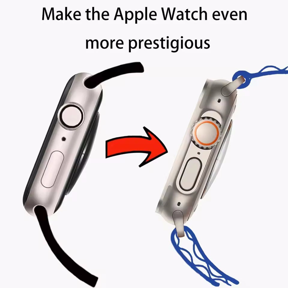 360° All-inclusive Protective case + tempered film For Apple Watch S1-10
