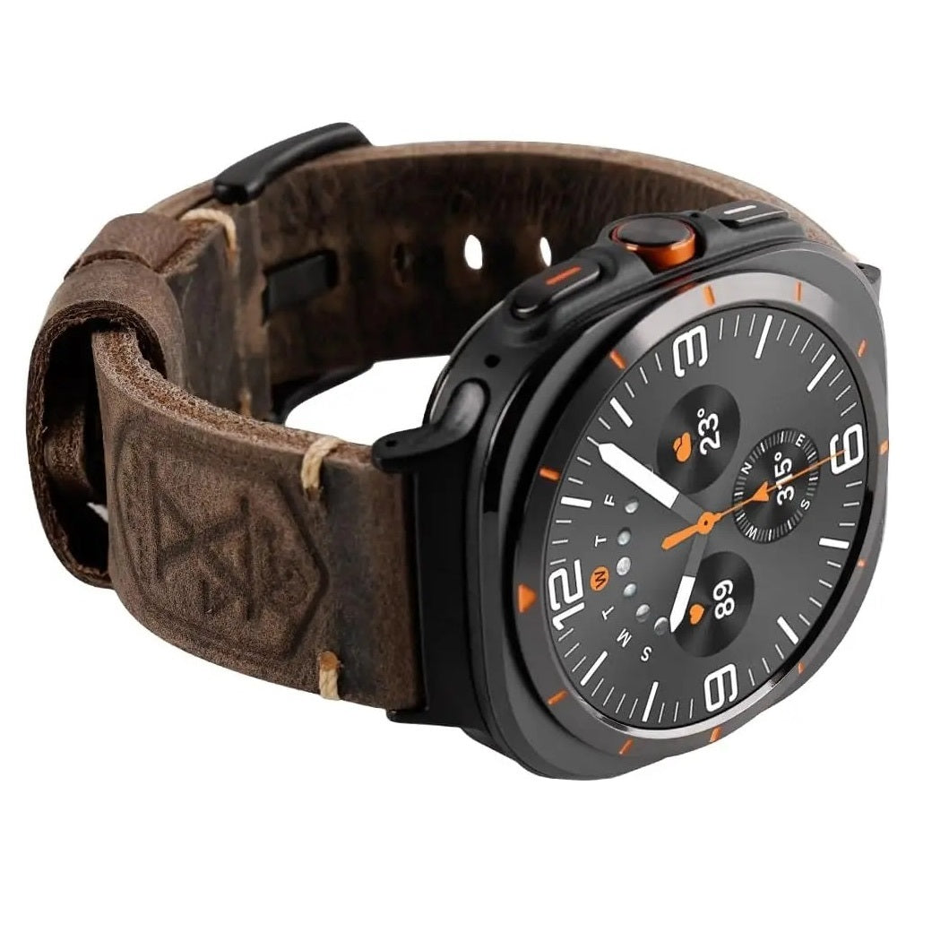 Vintage Leather Band For Samsung Watch Ultra /7/6 /5 Pro/5/4