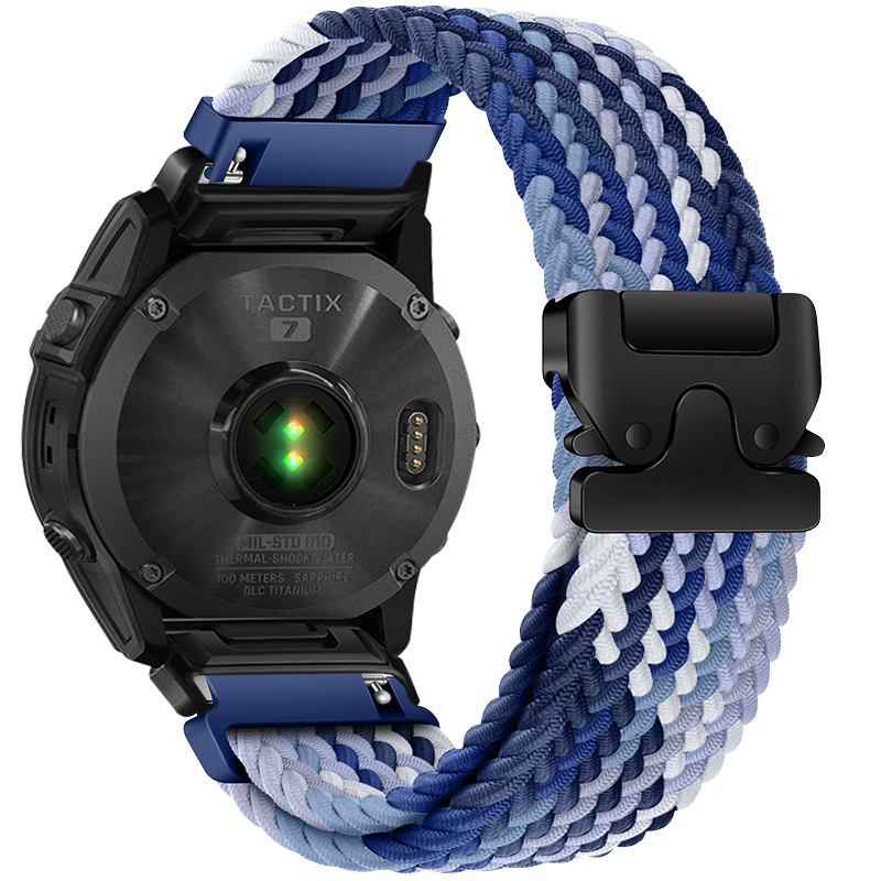 Nylon Braided Band For Garmin Fenix 6X 6 Pro 8 7 7X 5 5X Plus