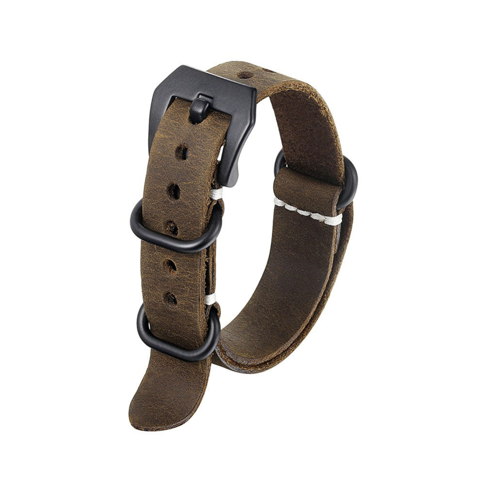 Vintage Leather Strap For Garmin Fenix 8 7X 6X Pro