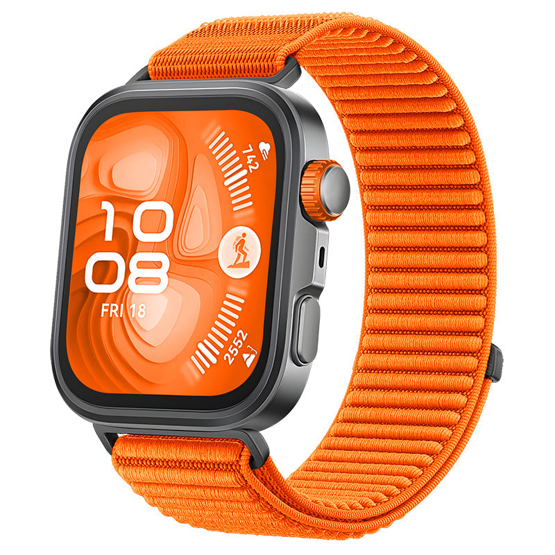 Wilderness Mountain Nylon Strap for Apple Watch – Breathable Woven Band with Buckle