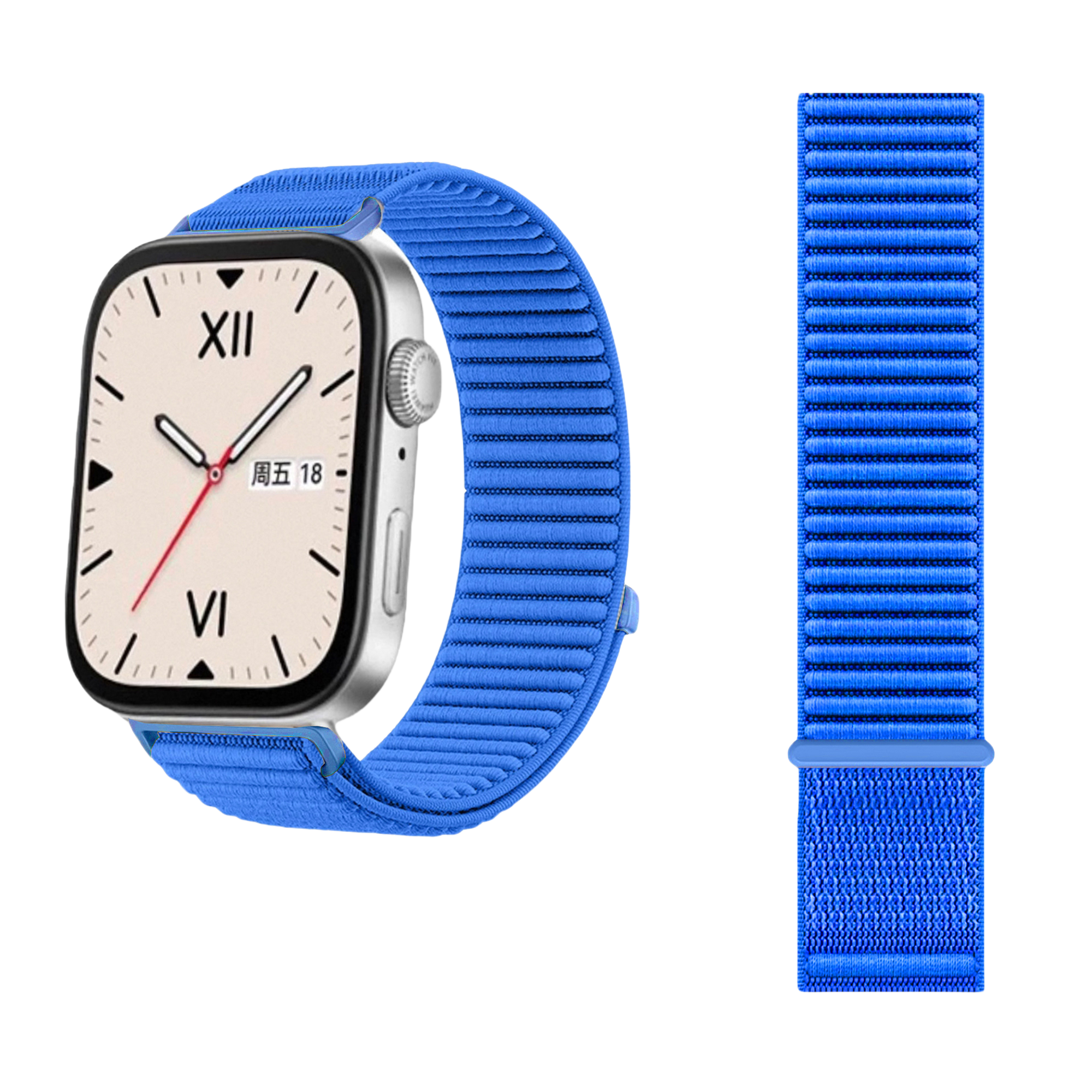 Wilderness Mountain Nylon Strap for Apple Watch – Breathable Woven Band with Buckle