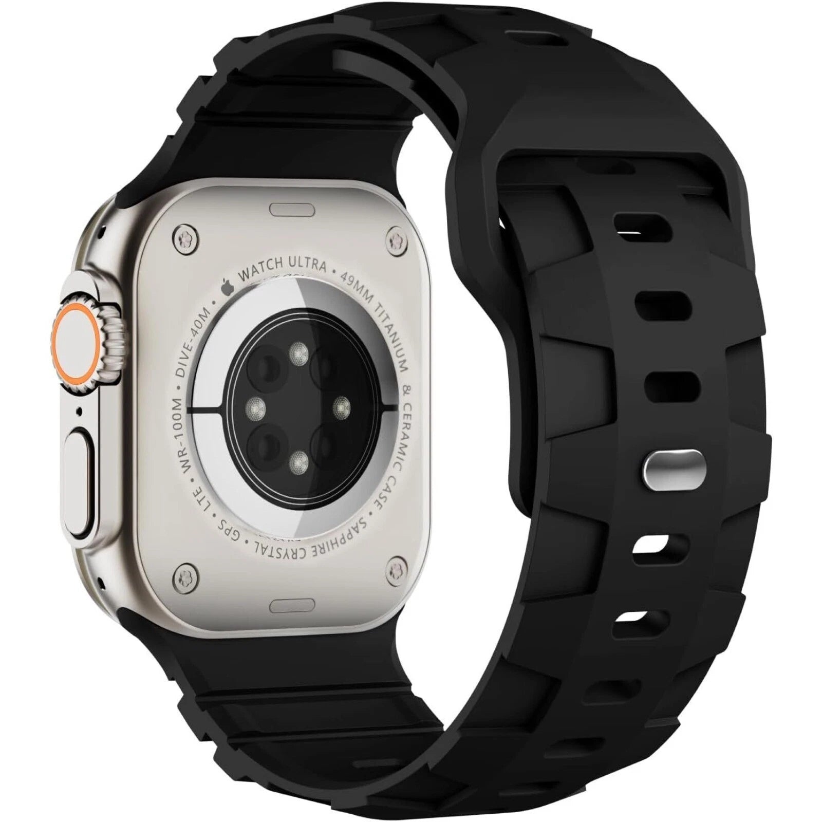 Wide Wristband Silicone Strap For Apple Watch