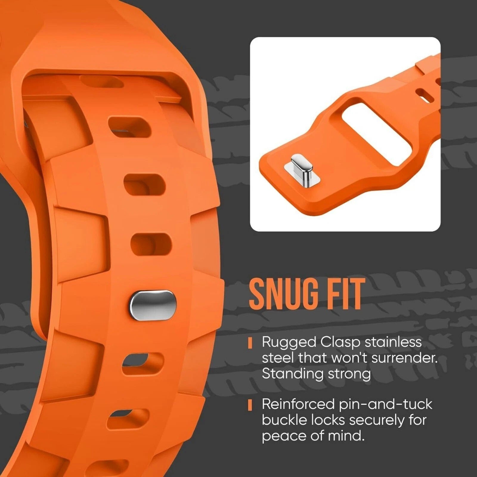 Wide Wristband Silicone Strap For Apple Watch