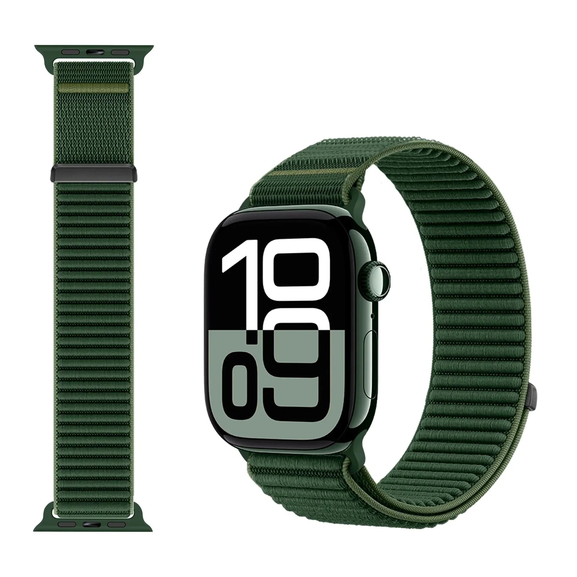 Wilderness Mountain Nylon Strap for Apple Watch – Breathable Woven Band with Buckle
