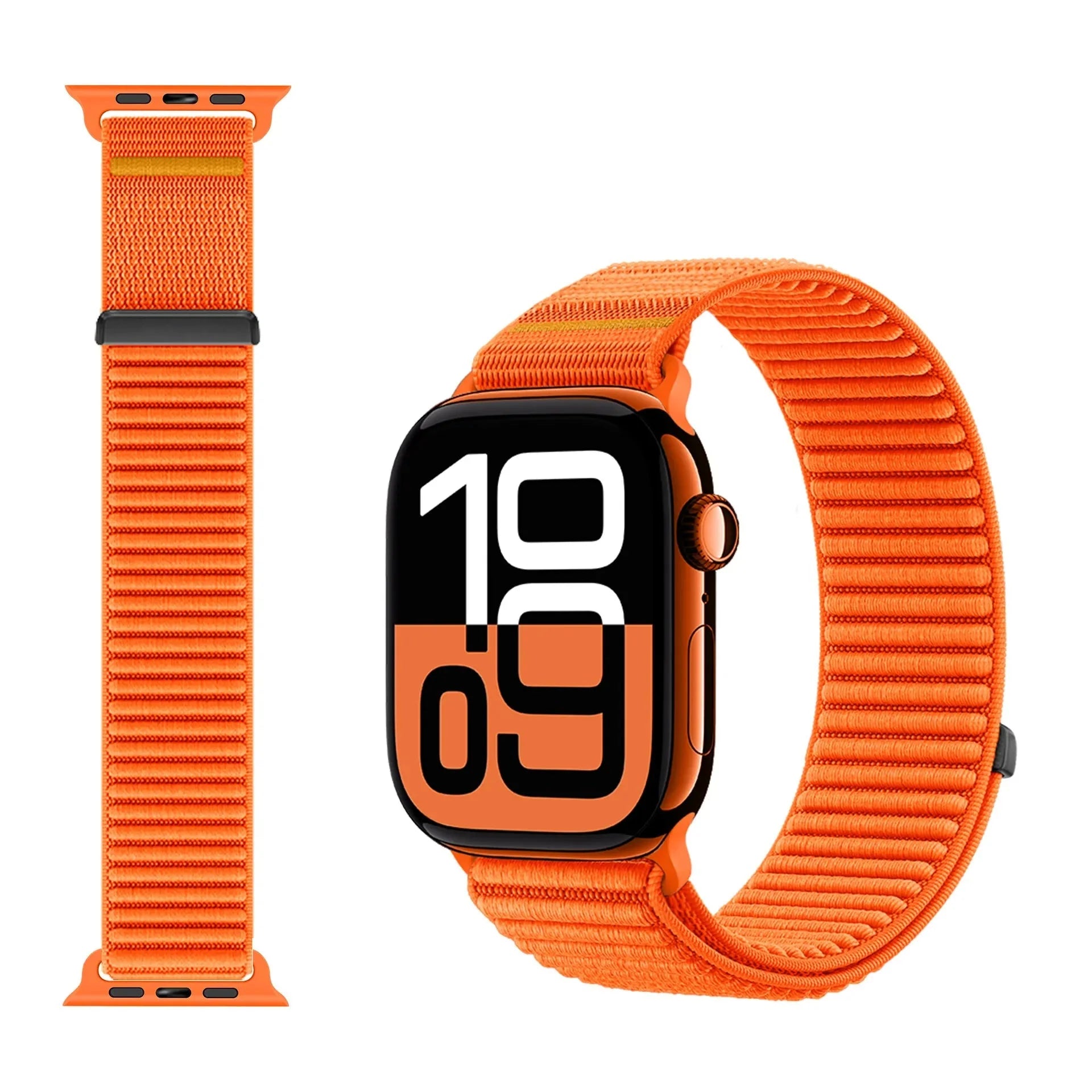Wilderness Mountain Nylon Strap for Apple Watch – Breathable Woven Band with Buckle