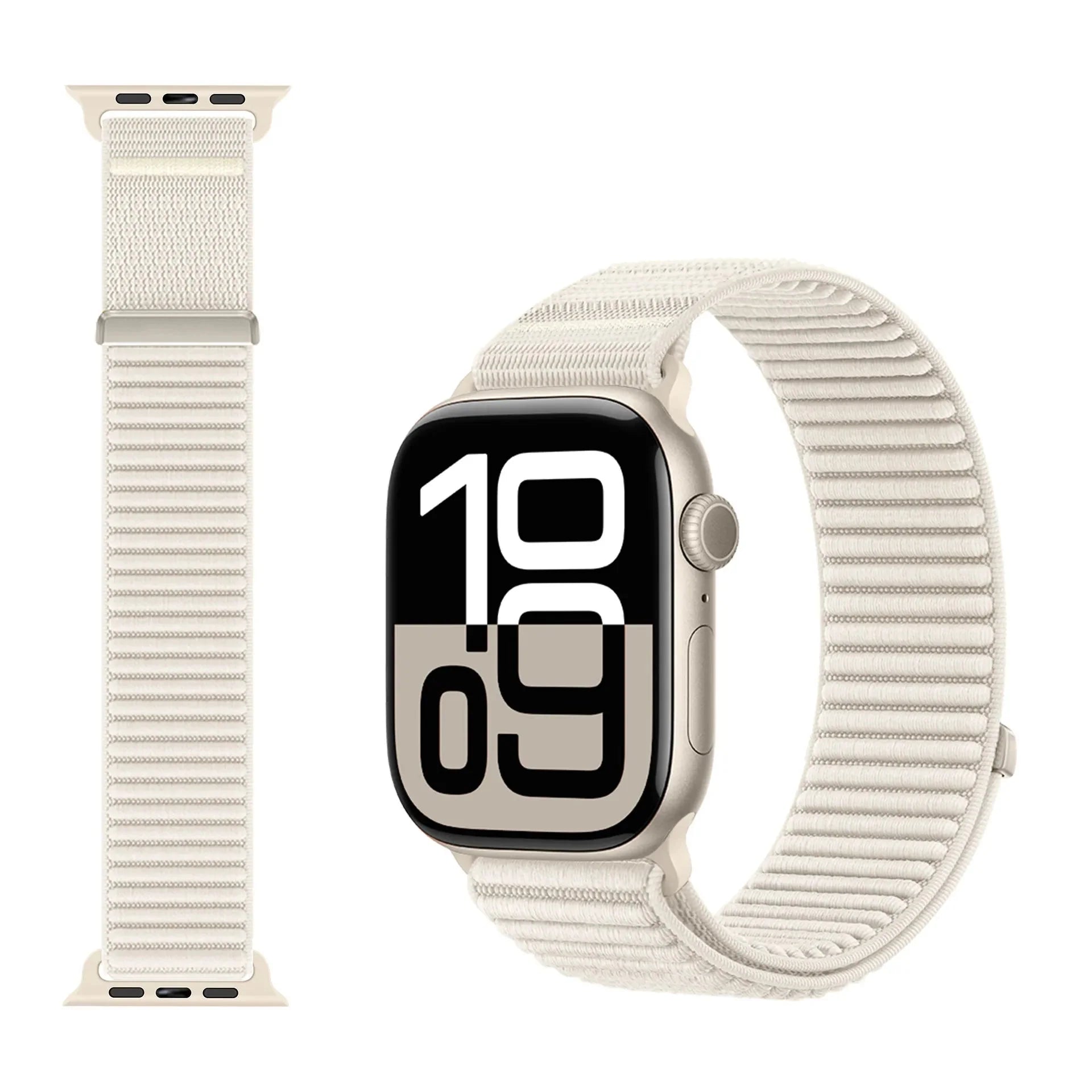 Wilderness Mountain Nylon Strap for Apple Watch – Breathable Woven Band with Buckle