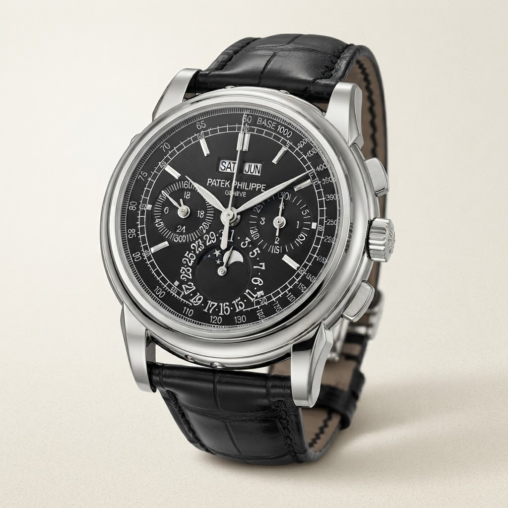 Chronograph Grand Complications 5970 Black Dial Men's Watch
