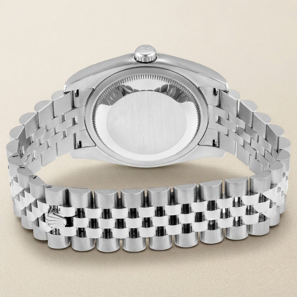 Datejust Black Computer Dial Stainless Steel Jubilee Automatic Watch