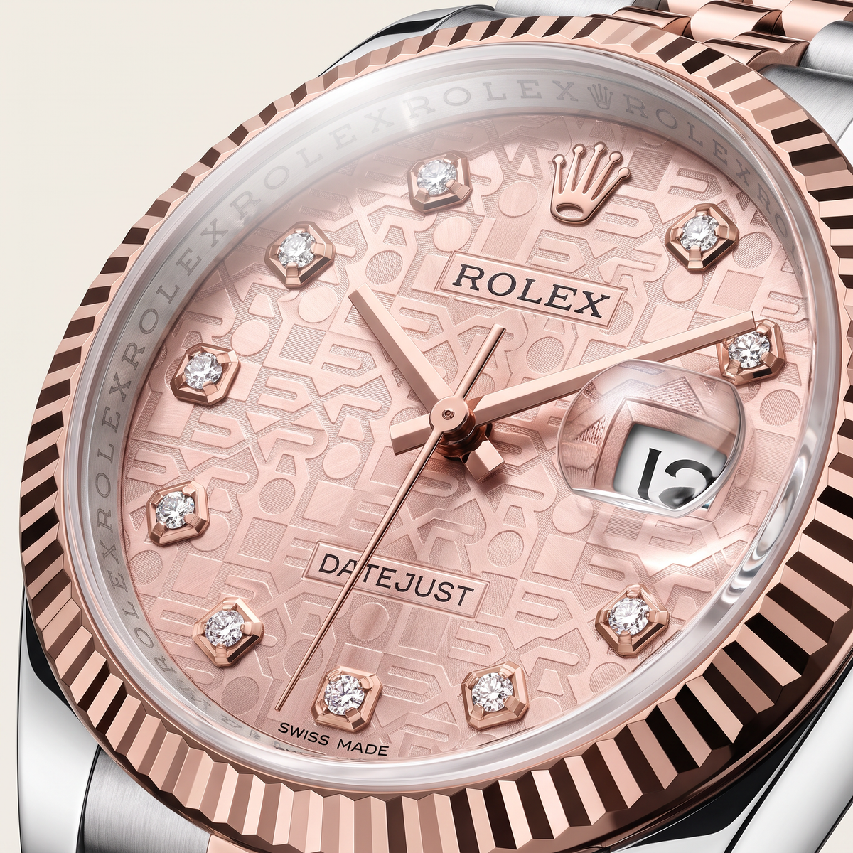 Datejust Pink Computer Dial Rose Tone Automatic Watch
