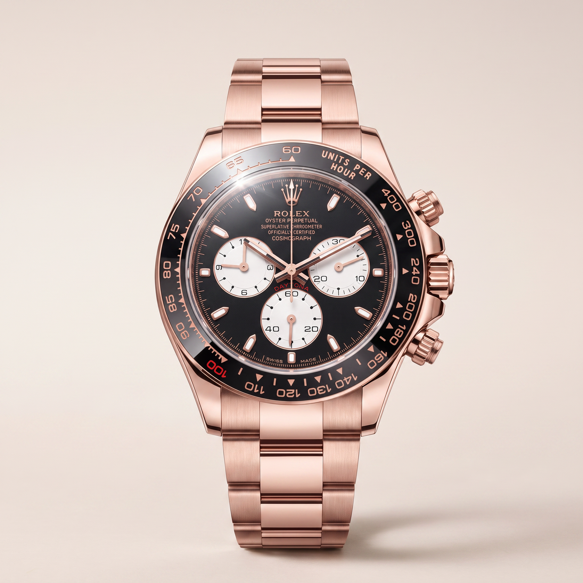 Daytona ‘Le Mans’ Everose Gold Bright Black Dial Men's Watch