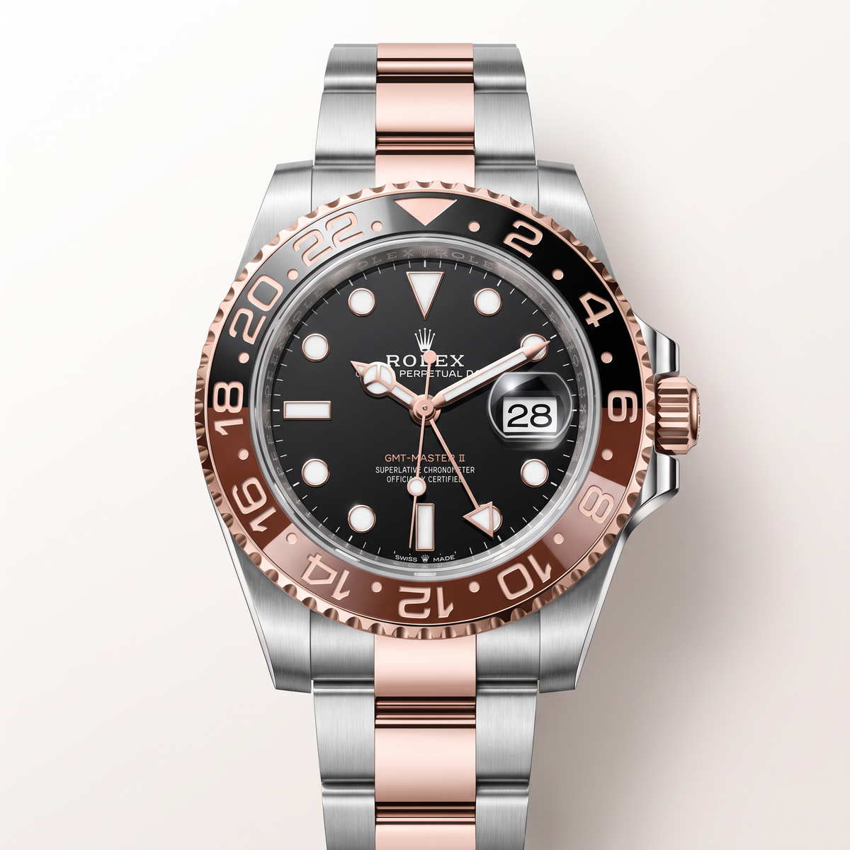 GMT-II M126711 ‘Root beer’ Black Dial Stainless Steel Automatic Watch