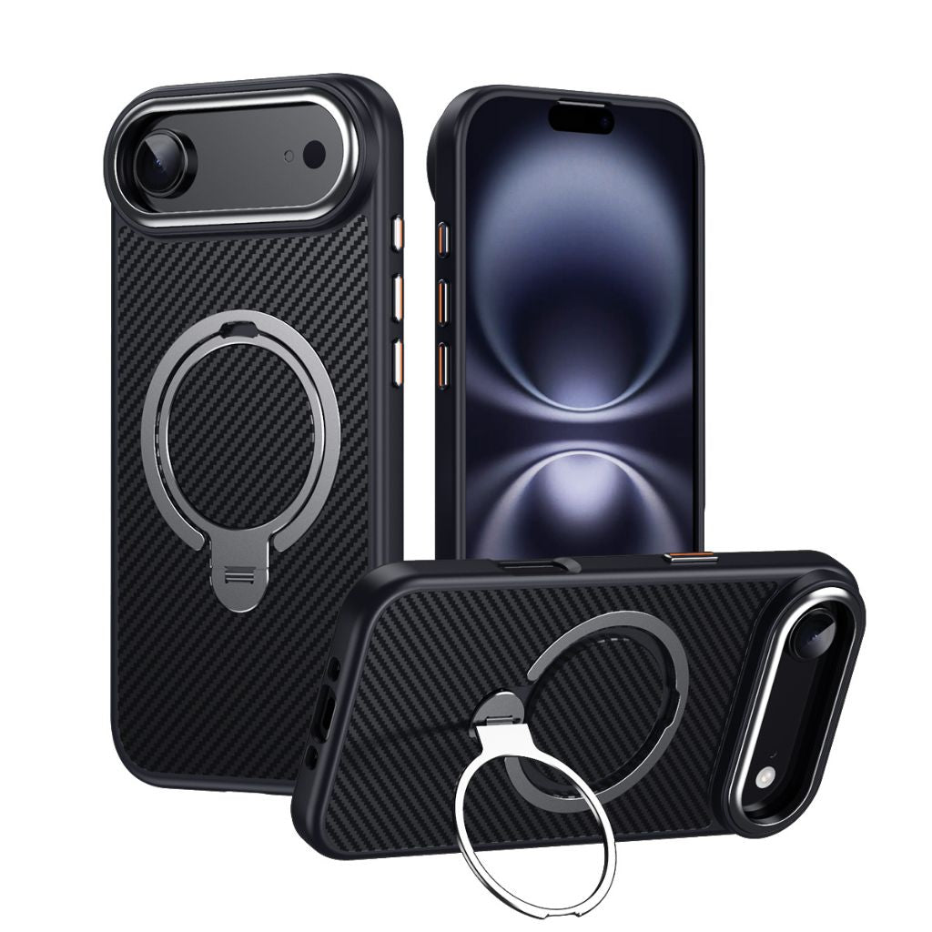 Carbon Fiber Magnetic Shield Phone Case
