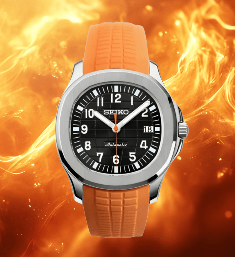 Seiko Mod Aquanaut Orange Black