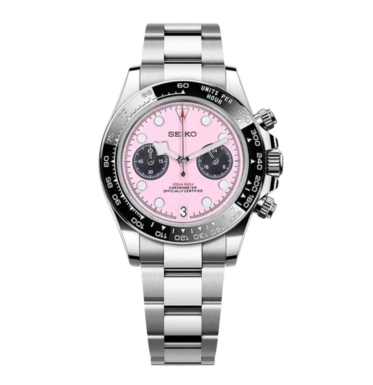 Seiko Mod Black Bay Chrono Pink