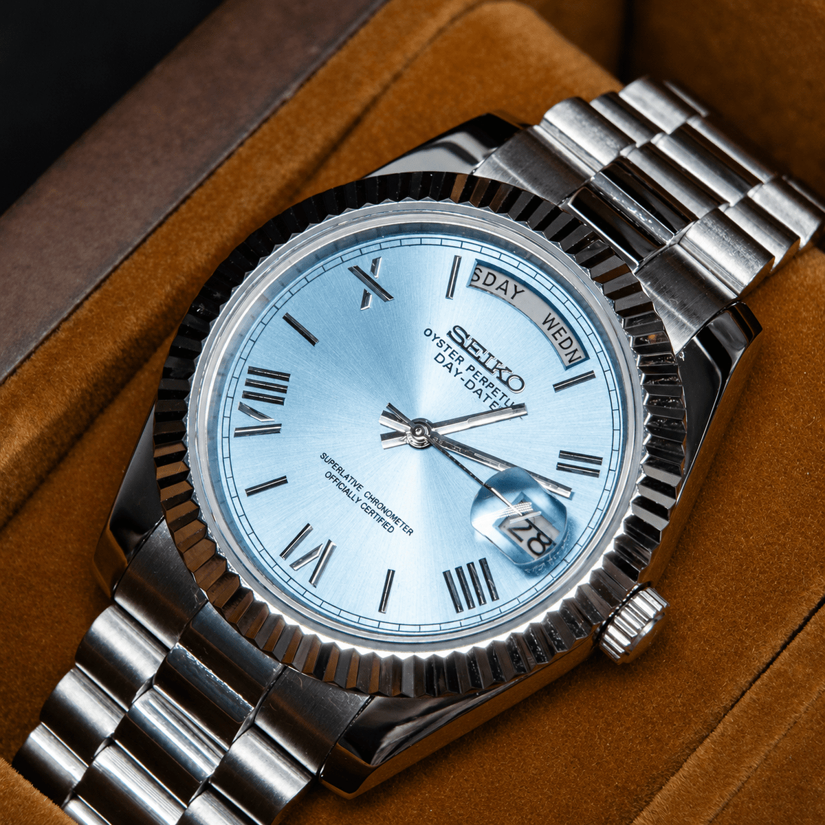 Seiko Mod Day-Date Roman Tiffany
