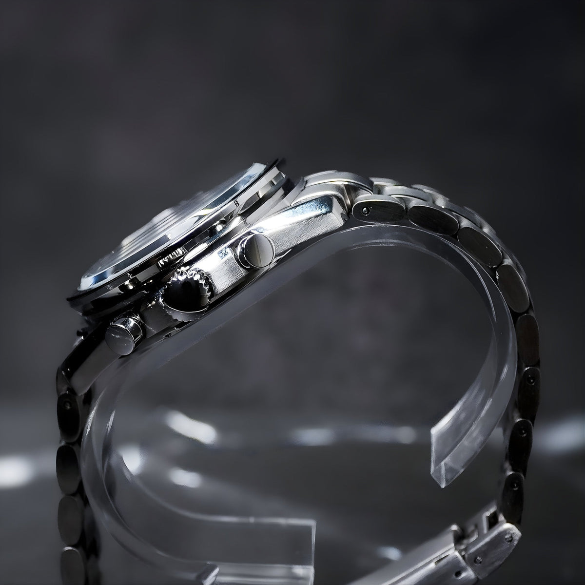 Seiko Mod Speedmaster Black