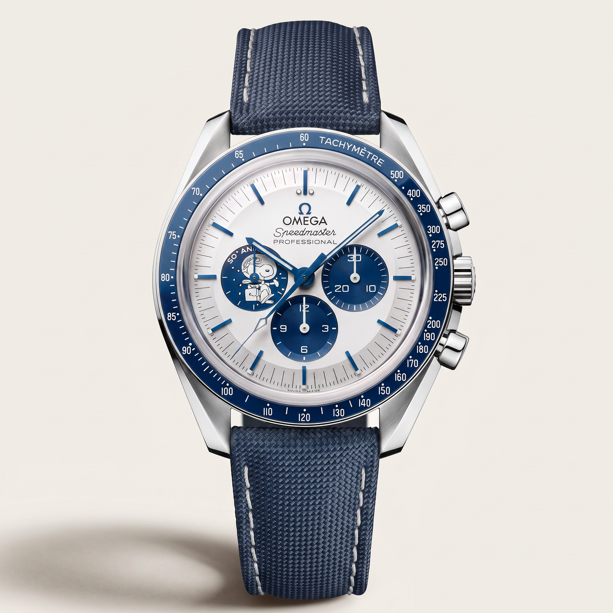 Speedmaster "Silver Snoopy Award" 50th Anniversary Men's Watch