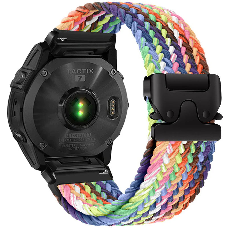 Nylon Braided Band For Garmin Fenix 6X 6 Pro 8 7 7X 5 5X Plus