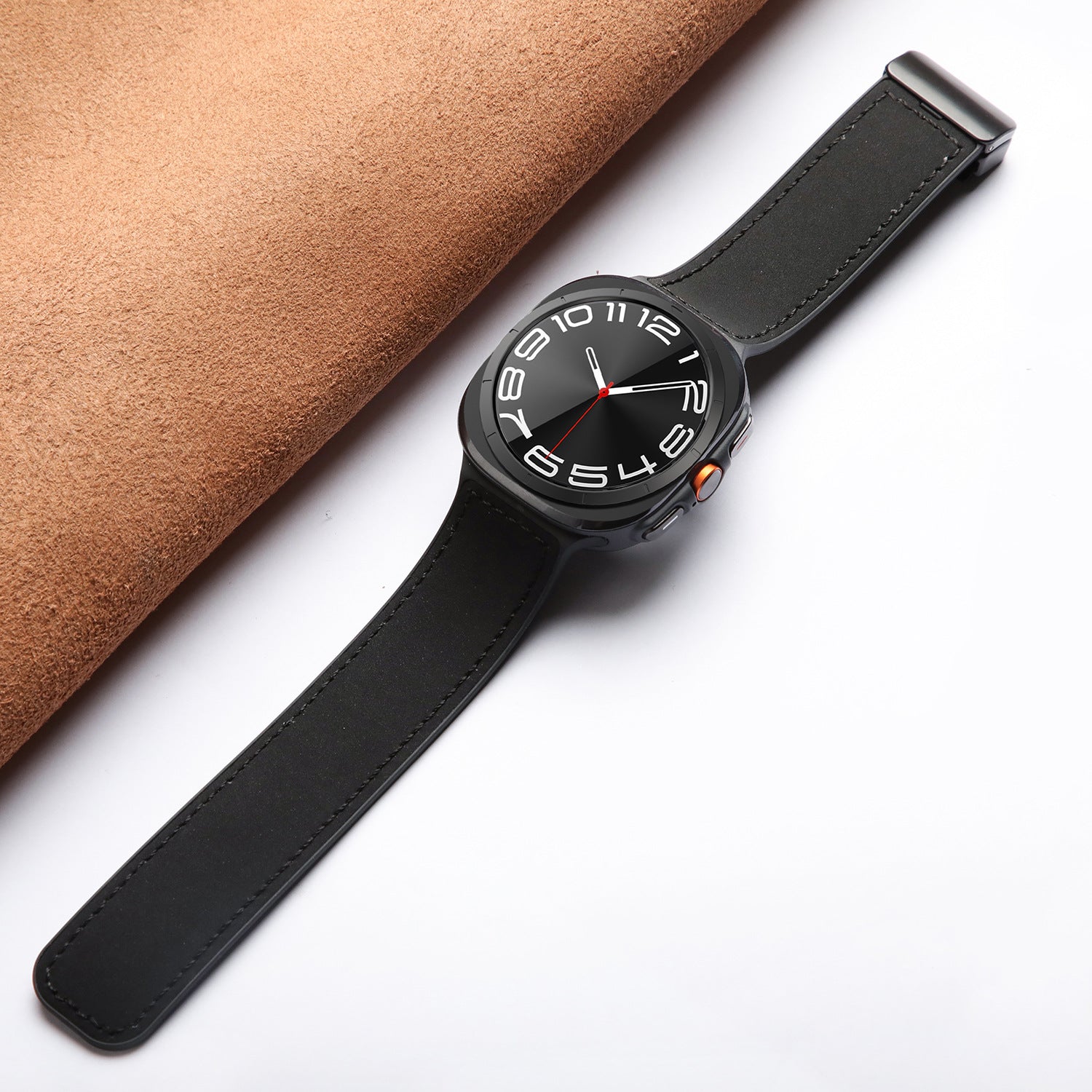 Silicone Magnetic Leather Strap For Samsung Watch 7 Ultra/7 6 4 5 Pro