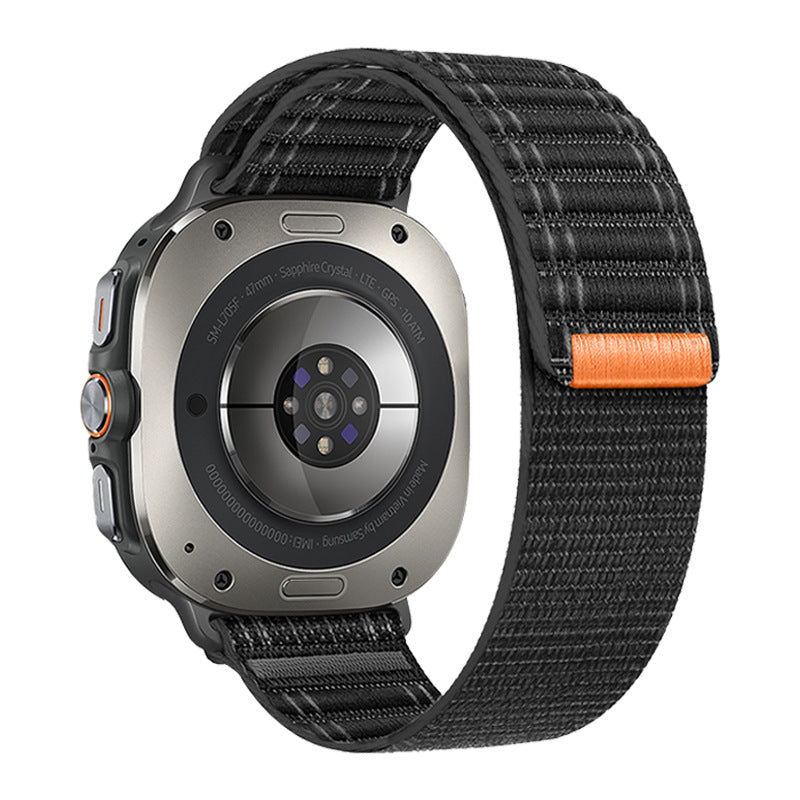Wave Pattern Nylon Strap For Samsung Galaxy Watch Ultra /7/6/5/5 Pro/4/4Classic