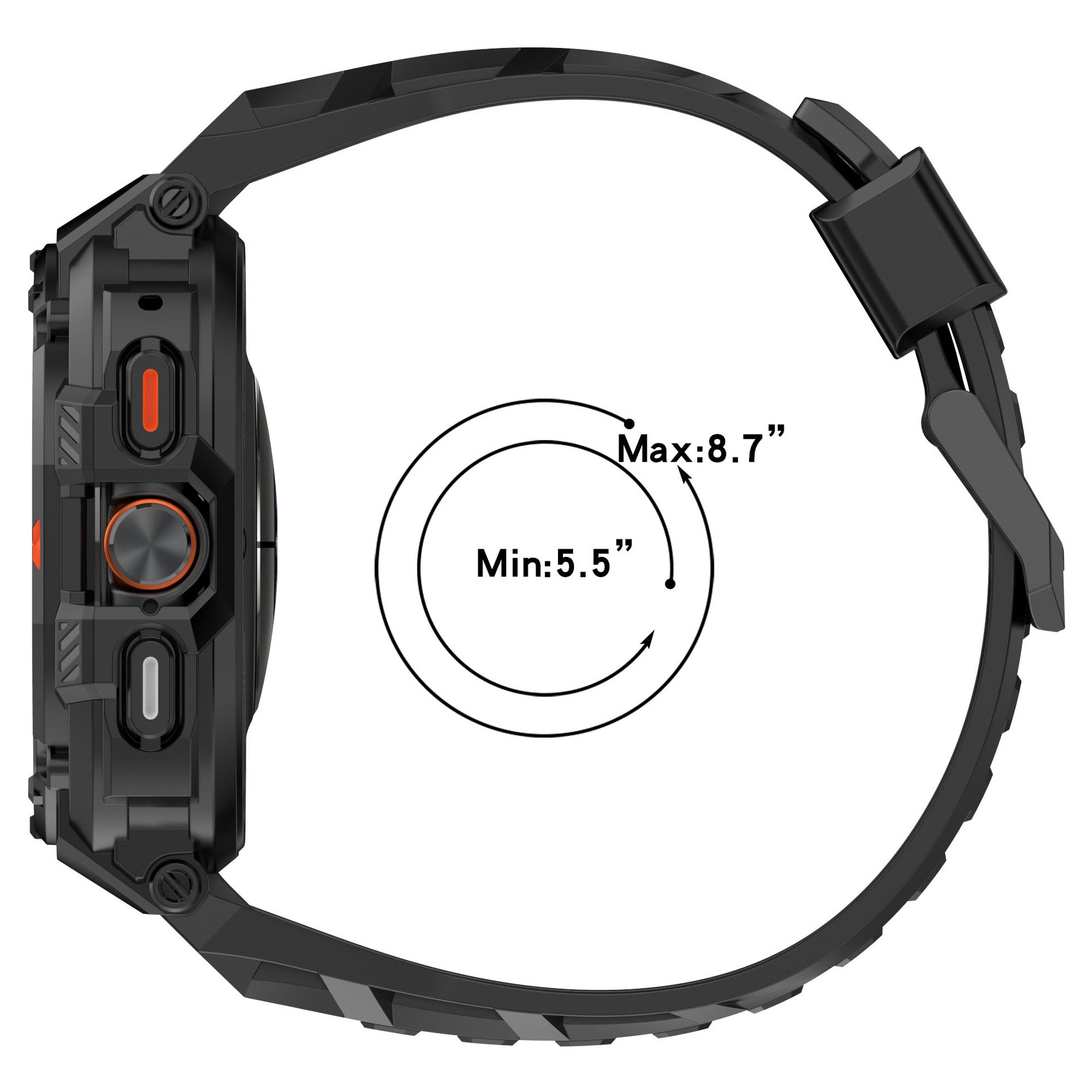 Anti-Drop Hollow Armor Watch Strap For Galaxy Watch7 Ultra 47mm