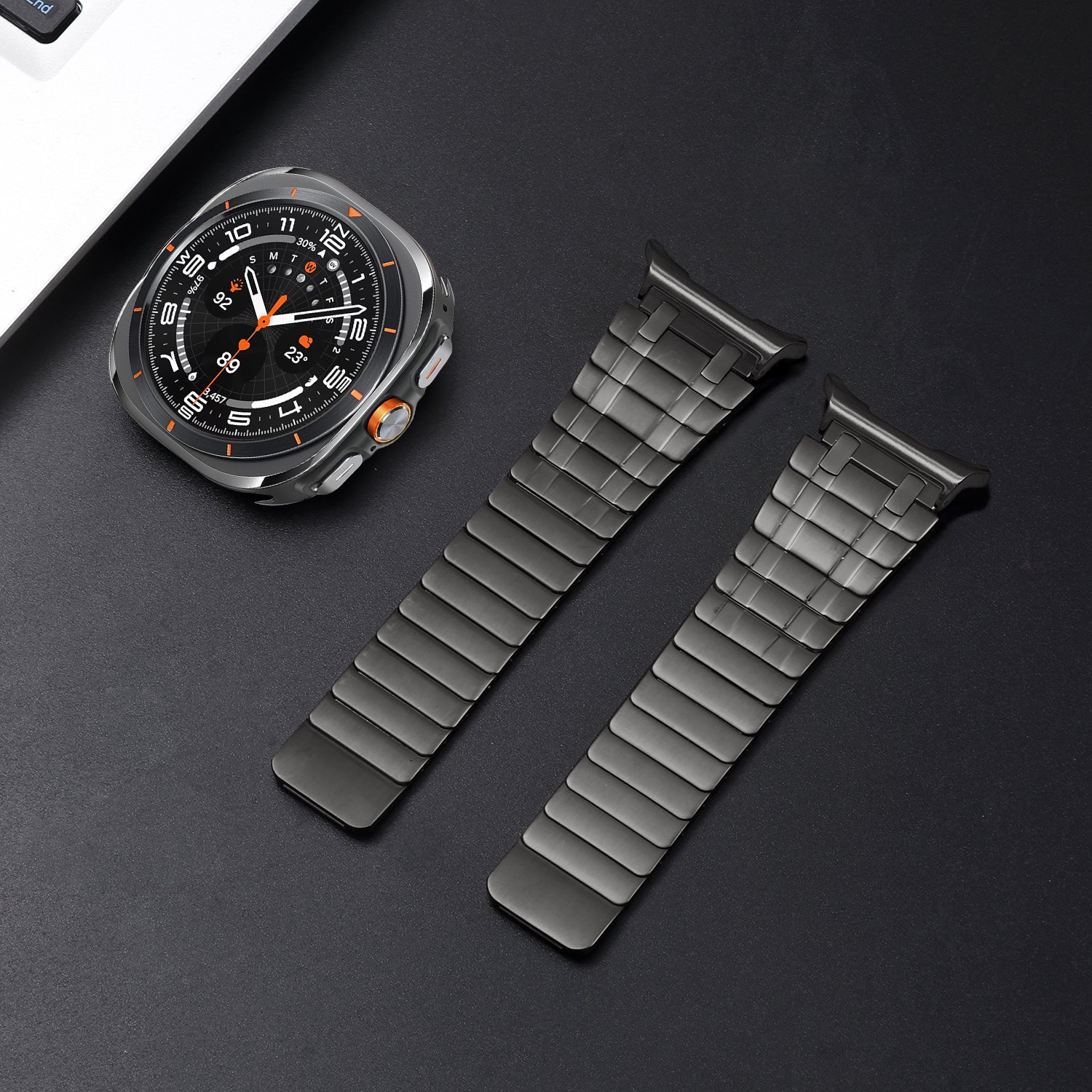 AP Frosted Stainless Steel Magnetic Band For Samsung Galaxy Watch 7 Ultra