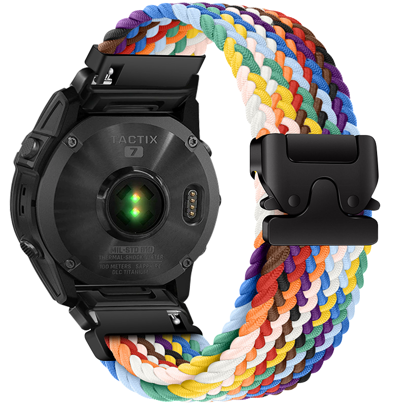 Nylon Braided Band For Garmin Fenix 6X 6 Pro 8 7 7X 5 5X Plus
