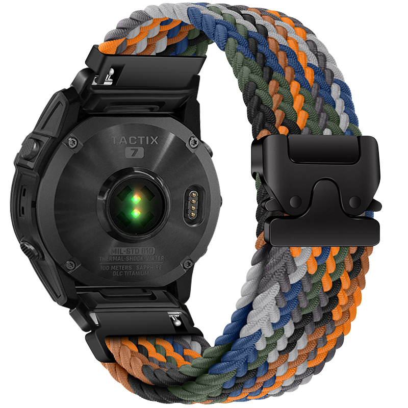 Nylon Braided Band For Garmin Fenix 6X 6 Pro 8 7 7X 5 5X Plus