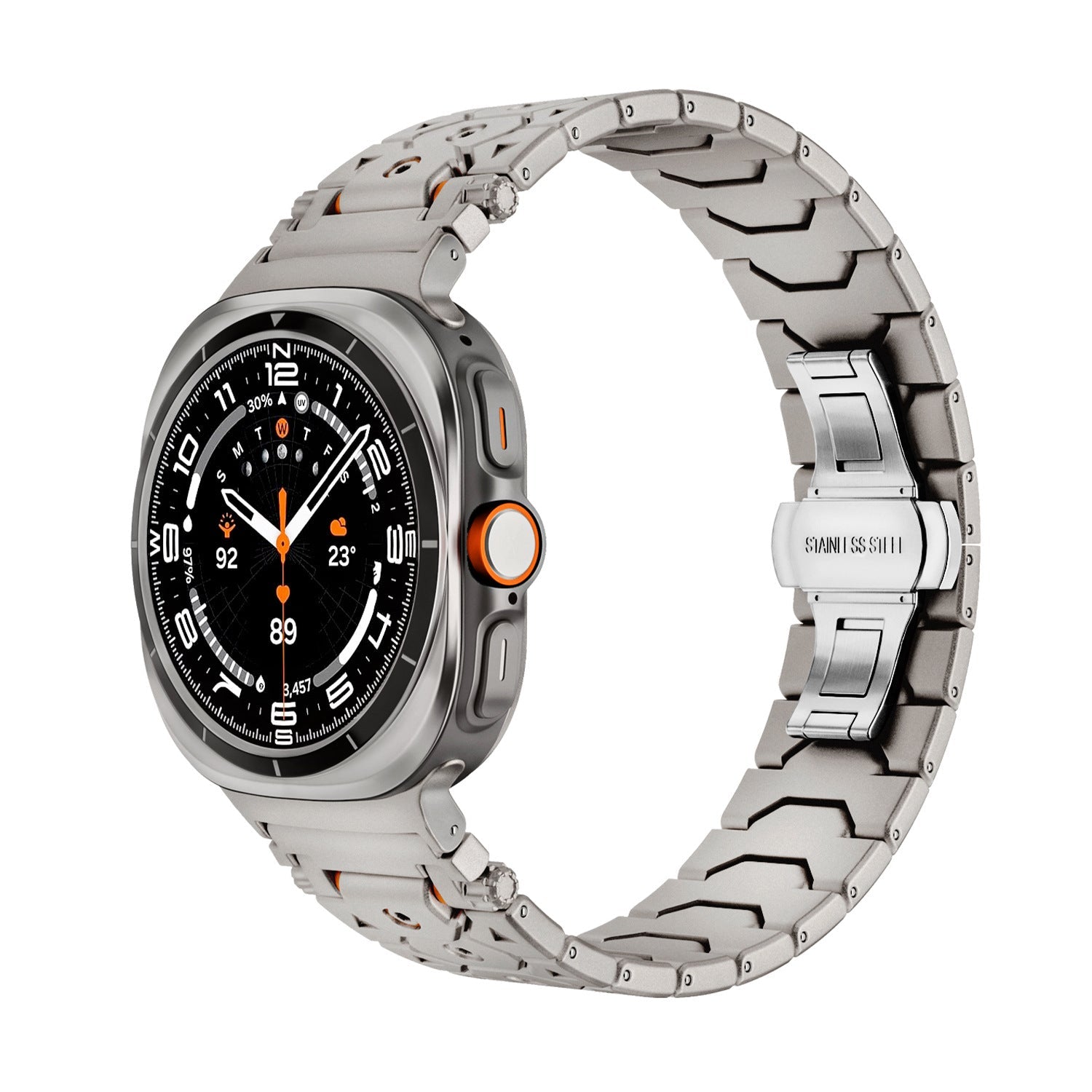 Luxury Stainless Steel Band For Samsung Galaxy watch Ultra/7/6/5/5 Pro/4/4Classic