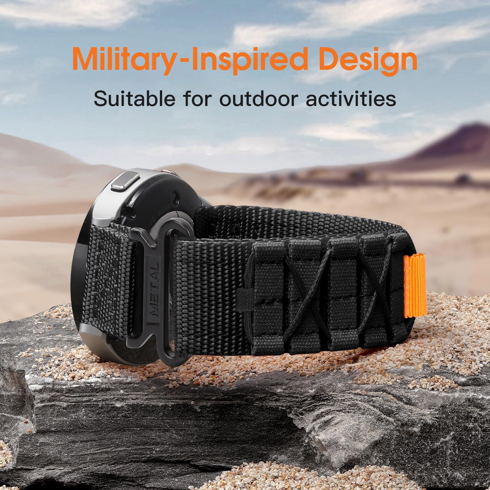 Nylon Trail Loop Watch Band Strap For Samsung Galaxy Watch4 5 6 7 Pro