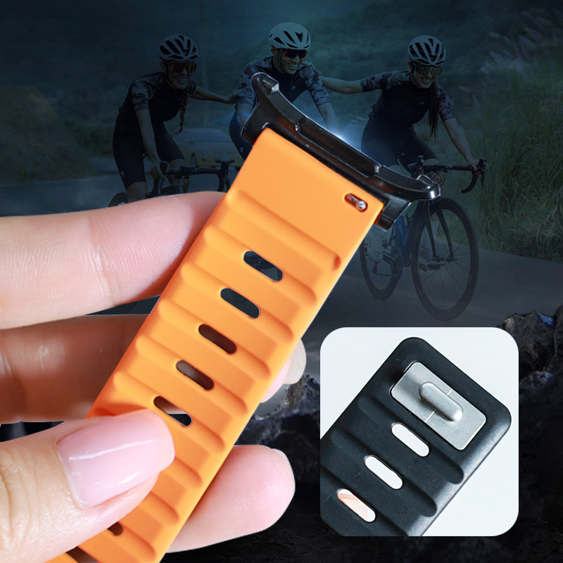 Sport Silicone Magnetic Buckle Watch Strap for Samsung Galaxy Watch 7 Ultra