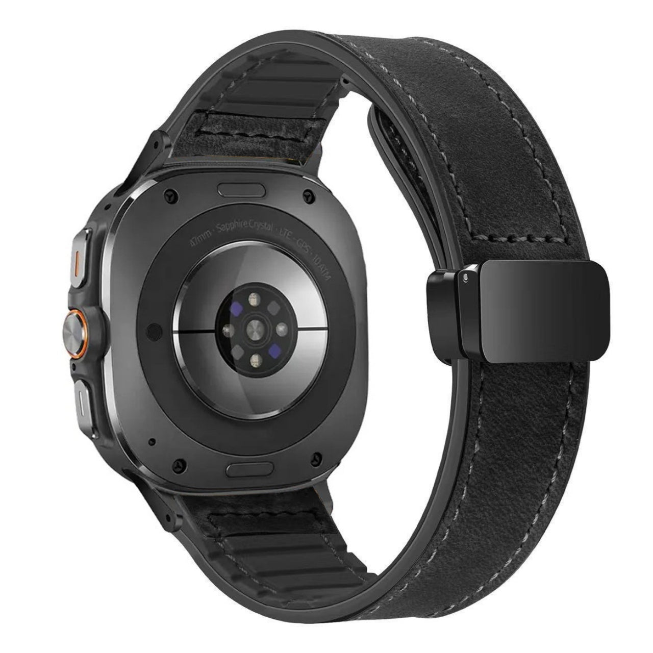 Silicone Magnetic Leather Strap For Samsung Watch 7 Ultra/7 6 4 5 Pro