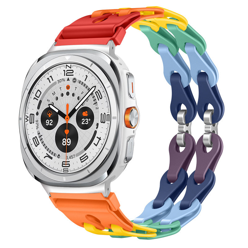 Sport Silicone Watch Band For Samsung Galaxy Galaxy Watch Ultra 47mm