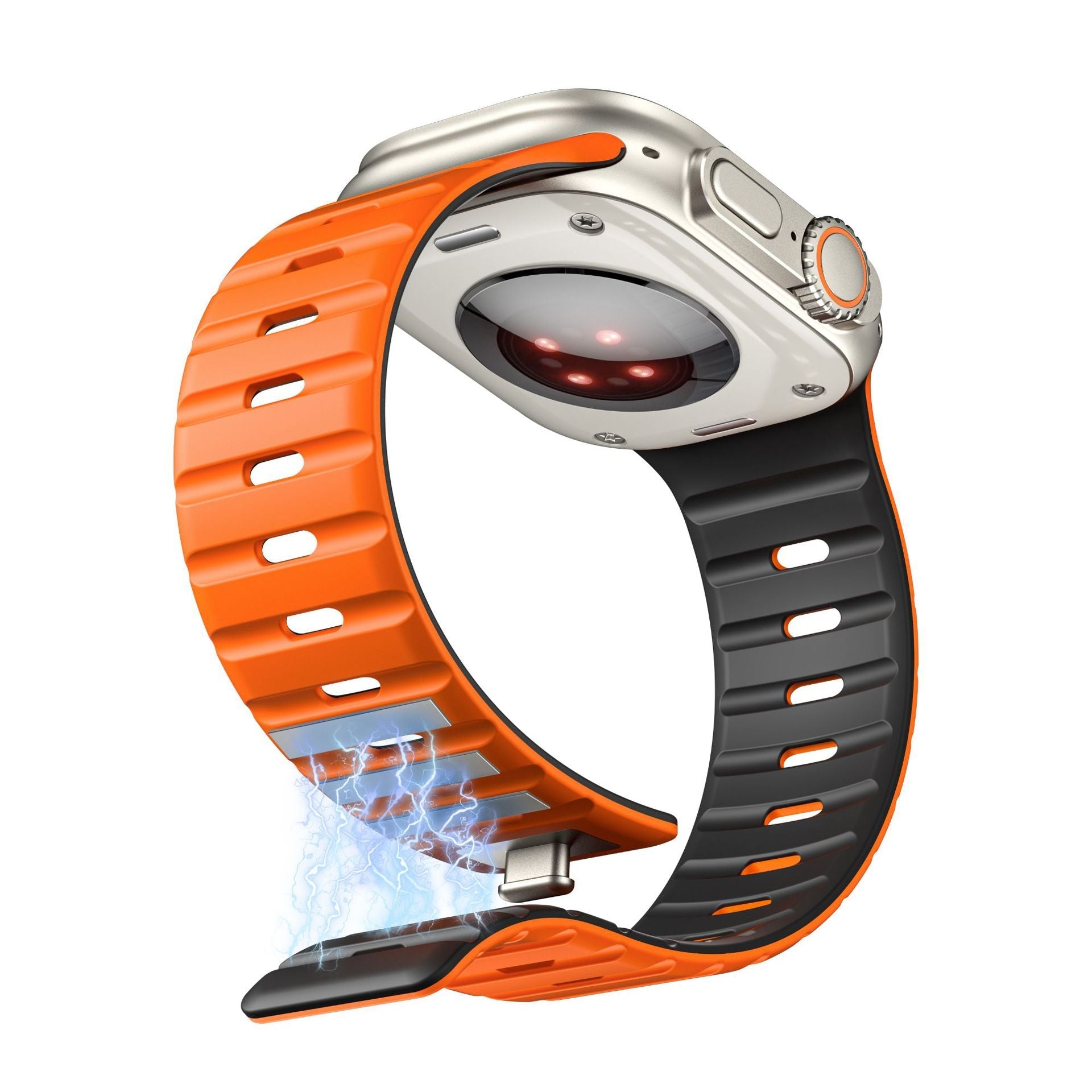 Simple Silicone Magnetic Buckle For Apple Watch