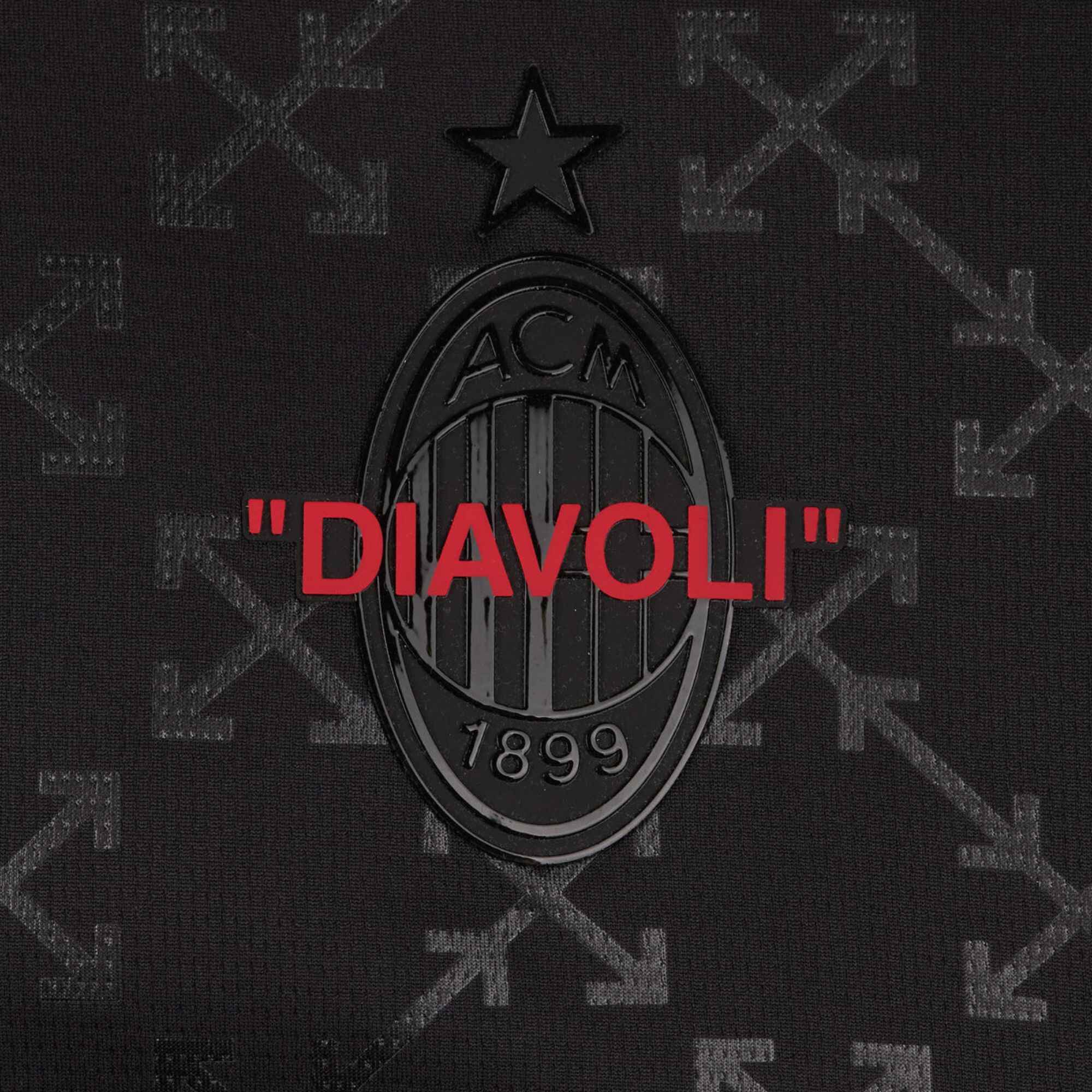 24/25 AC Milan x Off White Black Jersey