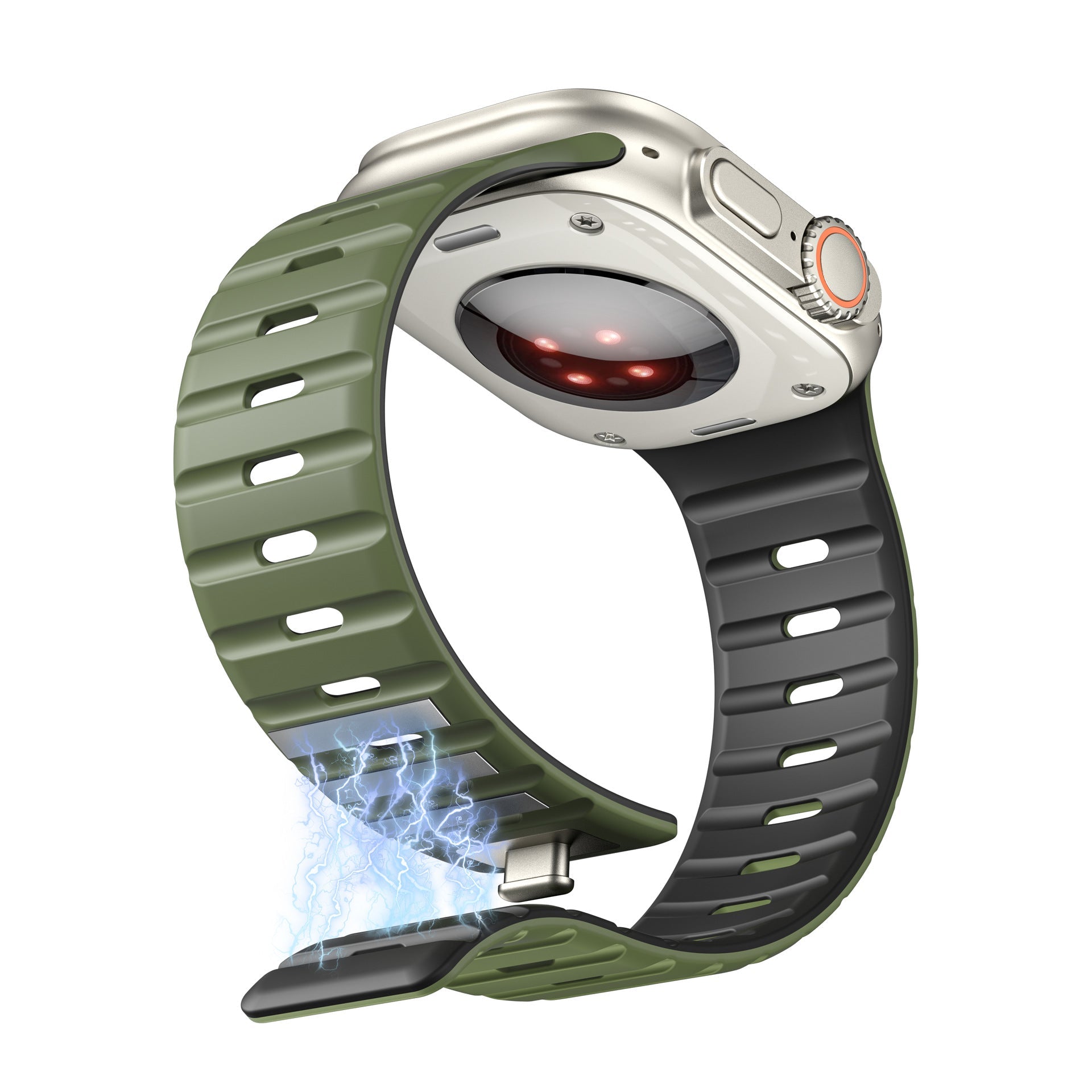 Simple Silicone Magnetic Buckle For Apple Watch