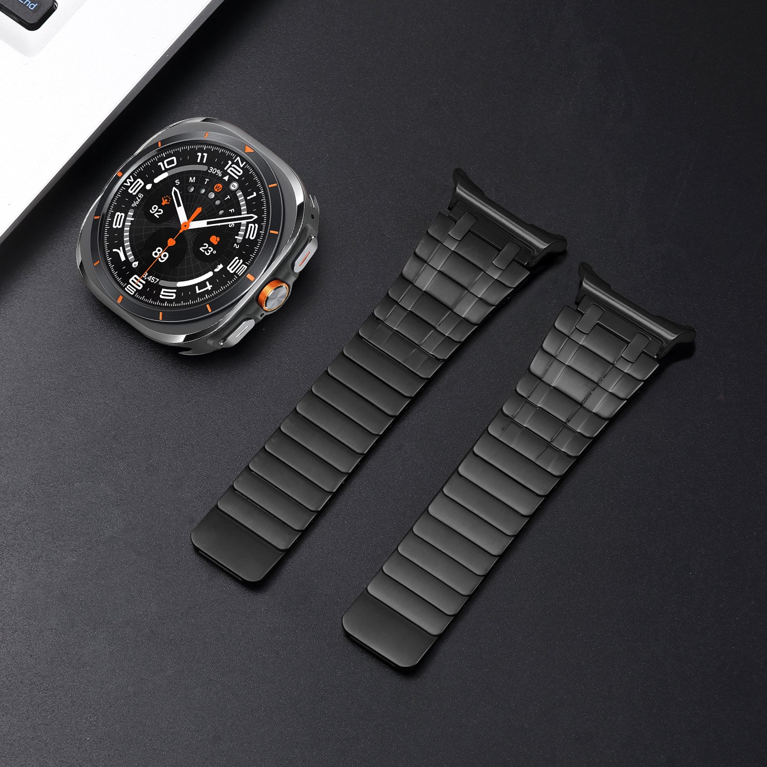 AP Frosted Stainless Steel Magnetic Band For Samsung Galaxy Watch 7 Ultra