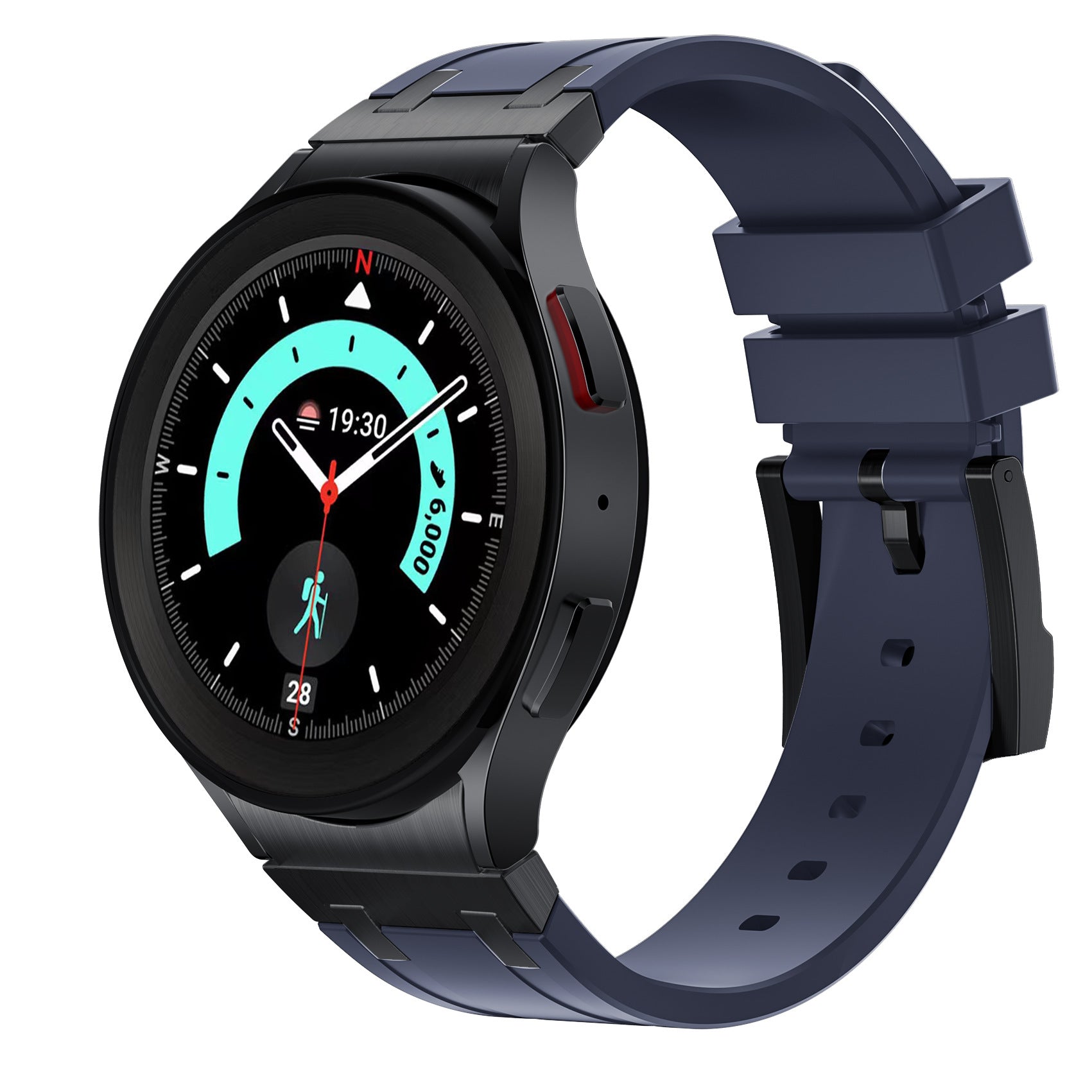NEW AP Thick Silicone Band With Titanium Adapter For Samsung Watch Ultra/ Classic 4 /5 /Pro/6 / 7