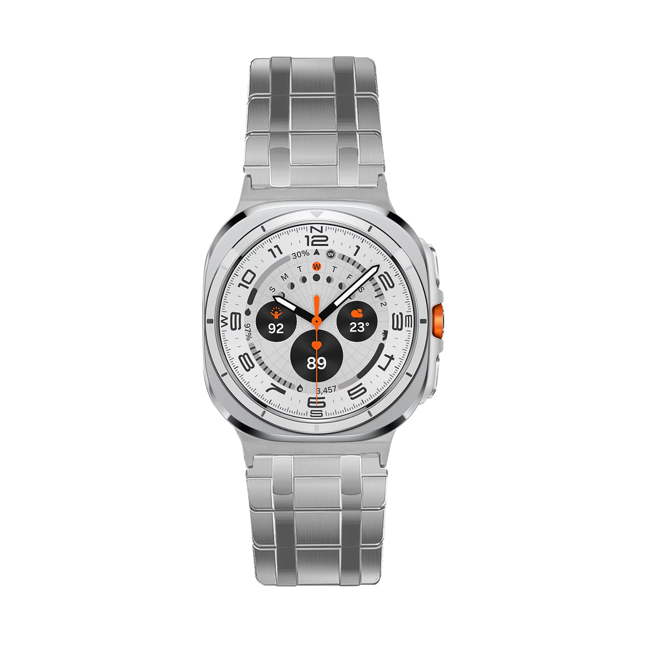 AP Frosted Stainless Steel Magnetic Band For Samsung Galaxy Watch 7 Ultra