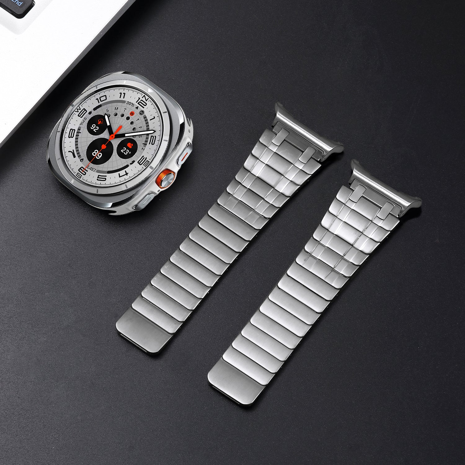 AP Frosted Stainless Steel Magnetic Band For Samsung Galaxy Watch 7 Ultra