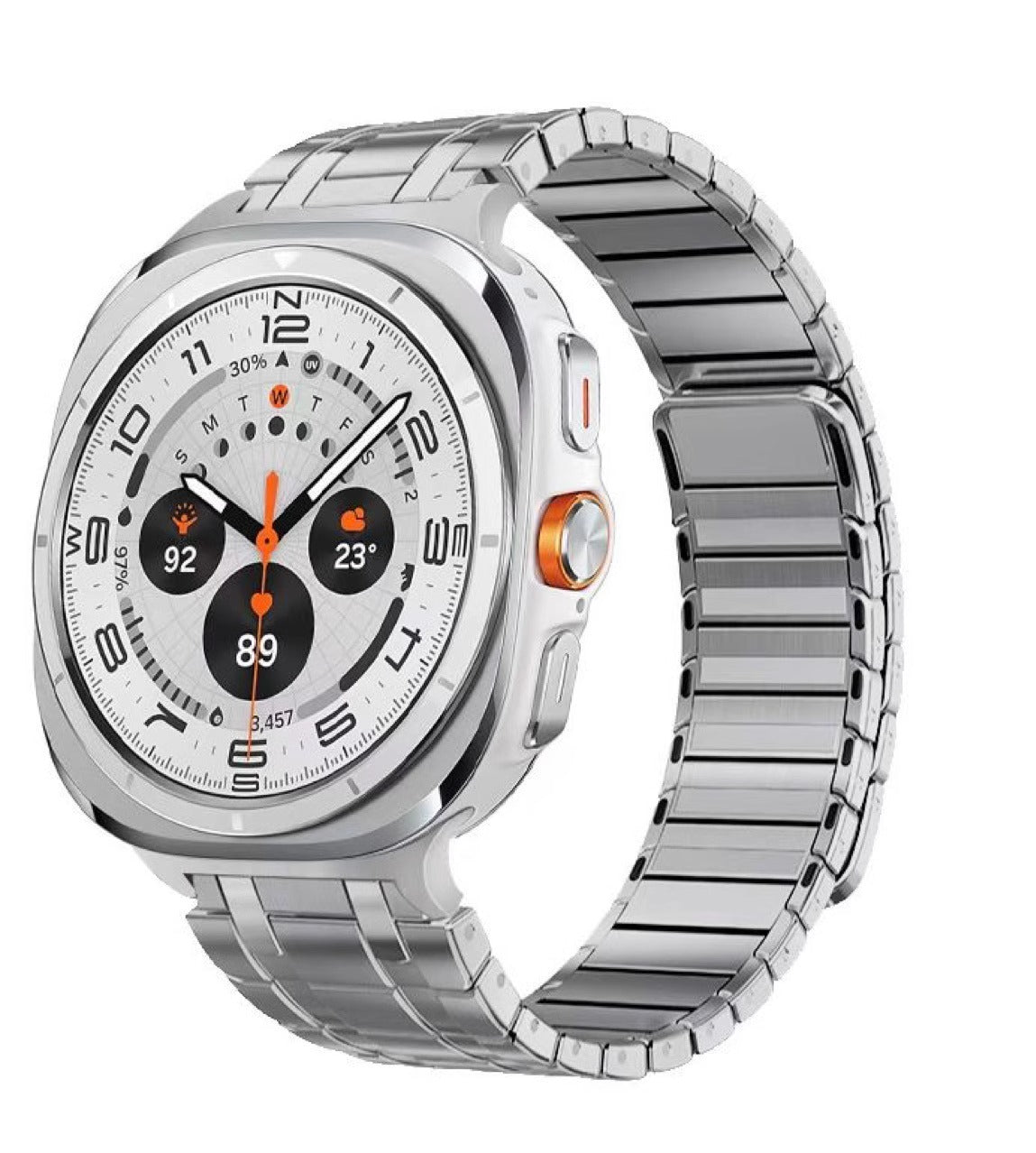 AP Frosted Stainless Steel Magnetic Band For Samsung Galaxy Watch 7 Ultra