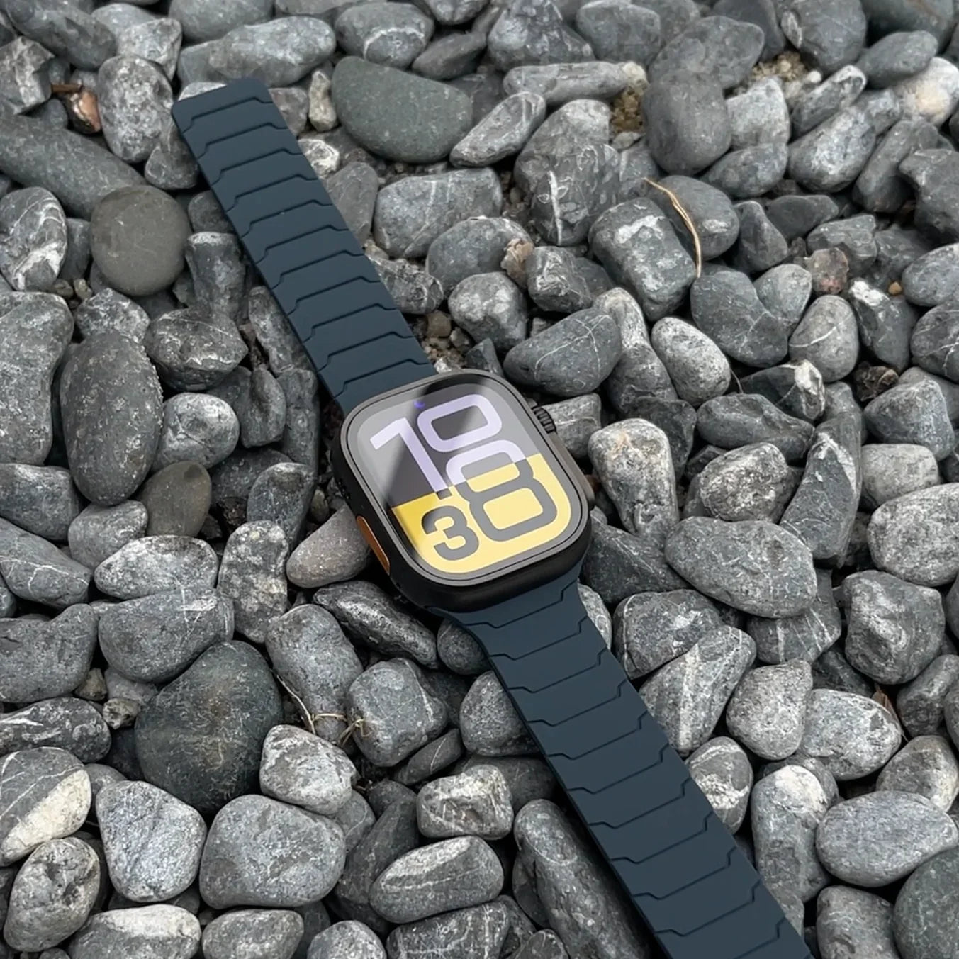 Armor Warrior Silicone Magnetic Watch Strap for Apple Watch