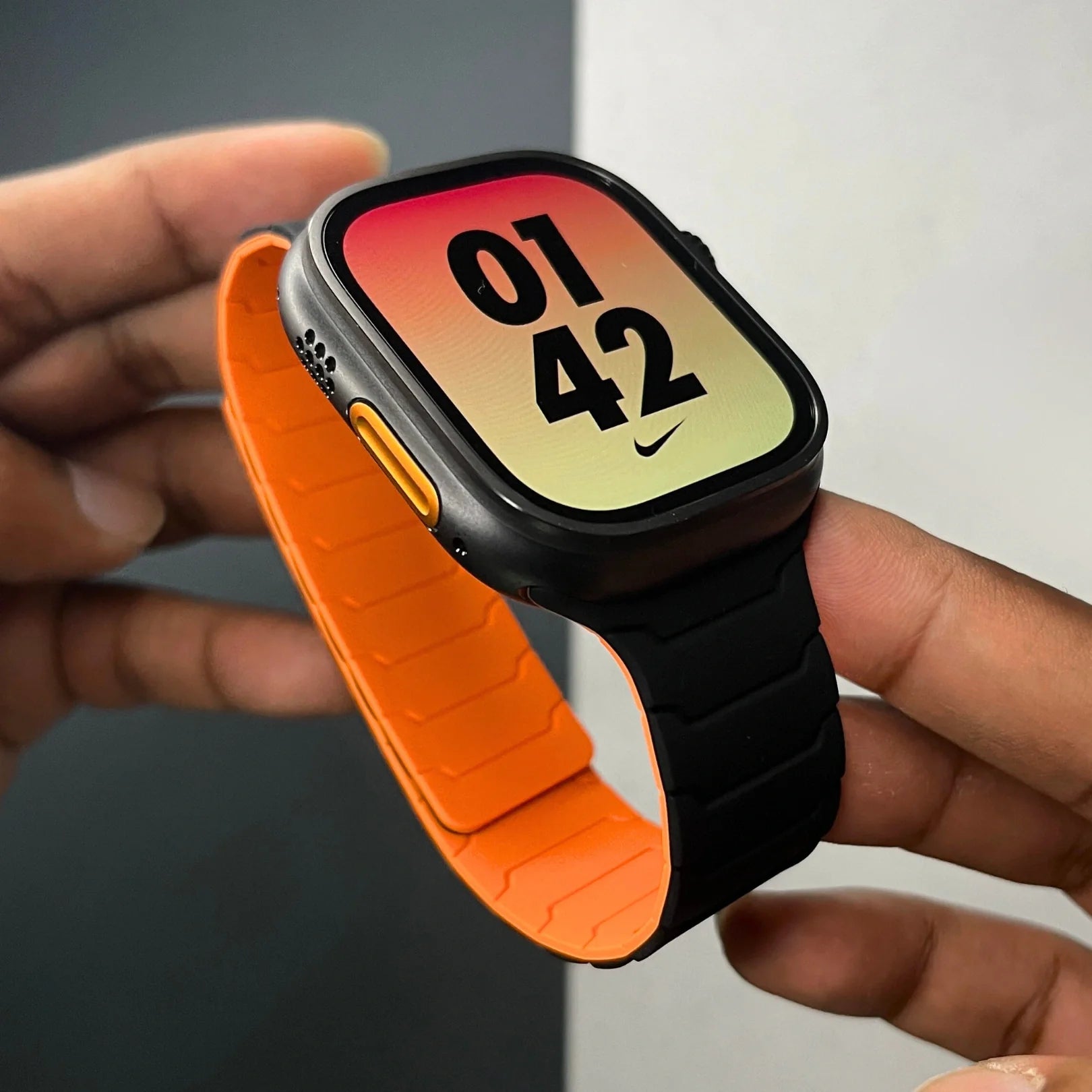 Armor Warrior Silicone Magnetic Watch Strap for Apple Watch