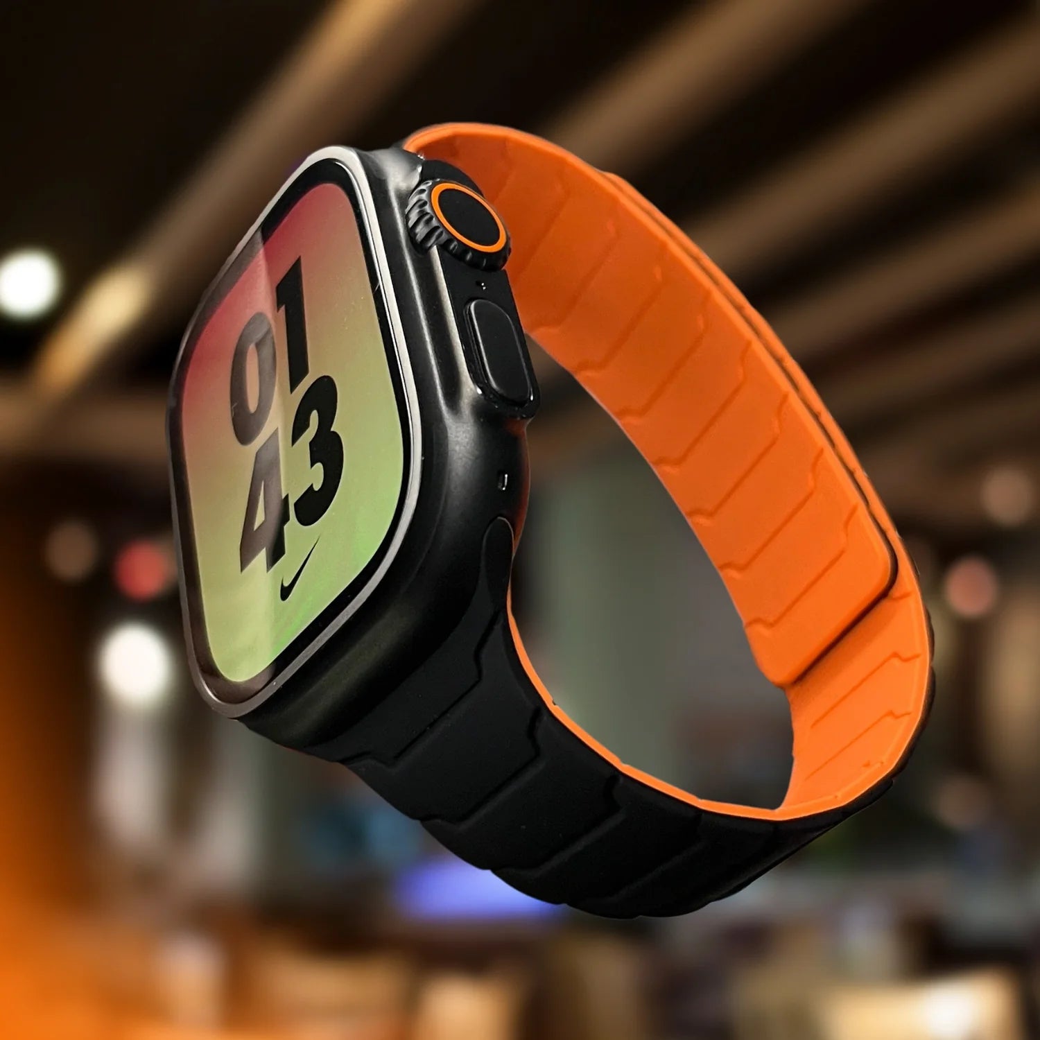 Armor Warrior Silicone Magnetic Watch Strap for Apple Watch